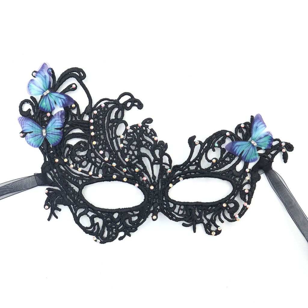 Princess Lace Phoenix Mask With Glitter And Gradient Colors For Halloween Costume Party