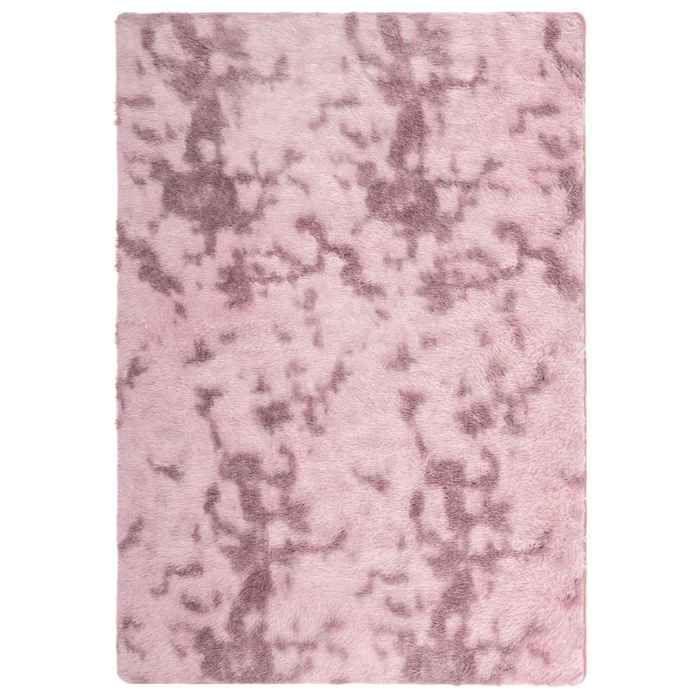 VidaXL Shaggy Rug with Long Pile Powder Pink 120x170 Cm Polyester, Rug, Bedroom Rug, Modern Rug, Living Room Rug, 4102825