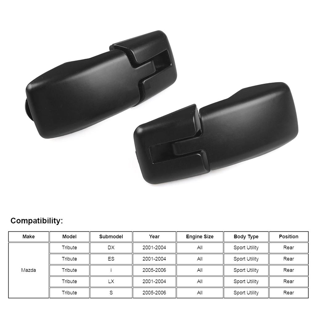 Rear Window Liftgate Glass Hinge Set Right&Left for Tribute Tailgate Rear for Hatch Glass Replace# ECY1-622-AXA ECY1-632