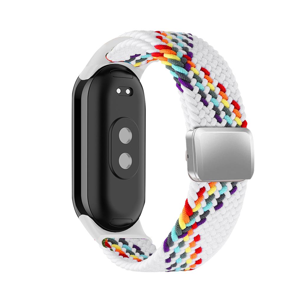 Braided Nylon WatchBand Strap For Xiaomi Mi Band 10 Smart Wristband Braided Elastic Weave Bracelet Miband 8 9 Watchstrap