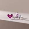 Hui Zhi Yi S925 Silver Mini Peach Heart Stud Earrings - Daily Light Luxury Fashion Versatile Hot Sale