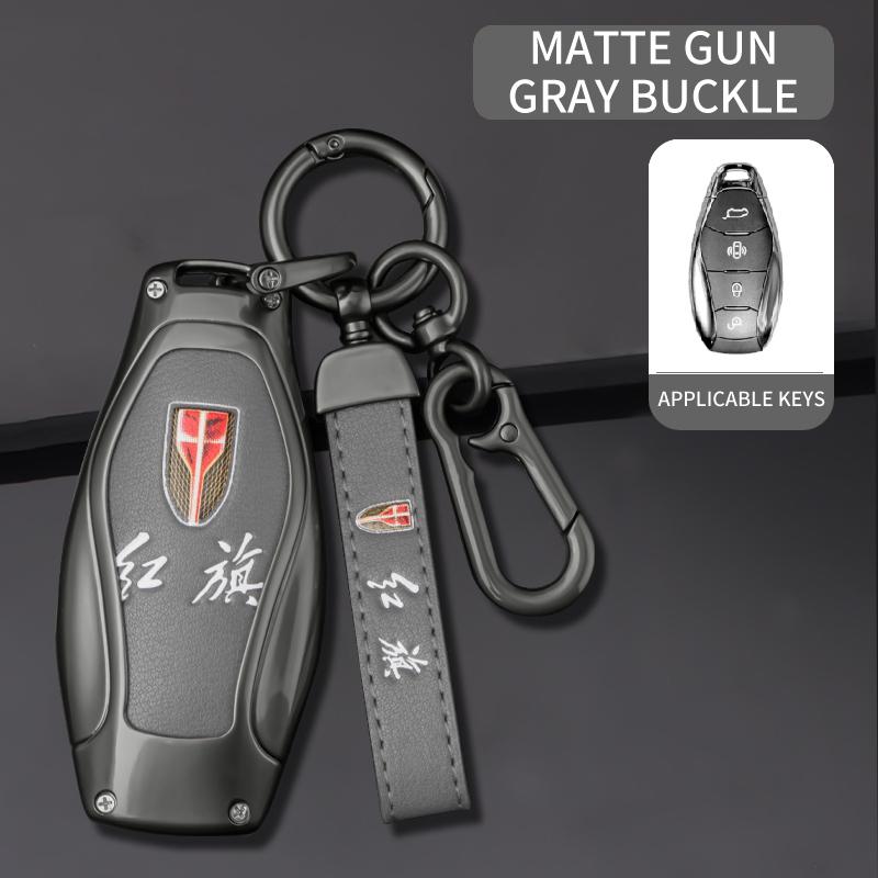 Hongqi H5 Key Fob Set 18/19/22 Hongqi H5 Classic H9 Series Auto Metal All-Inclusive Buckle Housing Male Premium Grade Auto Interior Accessory
