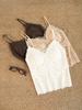 Fleece-Lined Lace Camisole with Chest Pad - Autumn/Winter Slimming Anti-Exposure Top