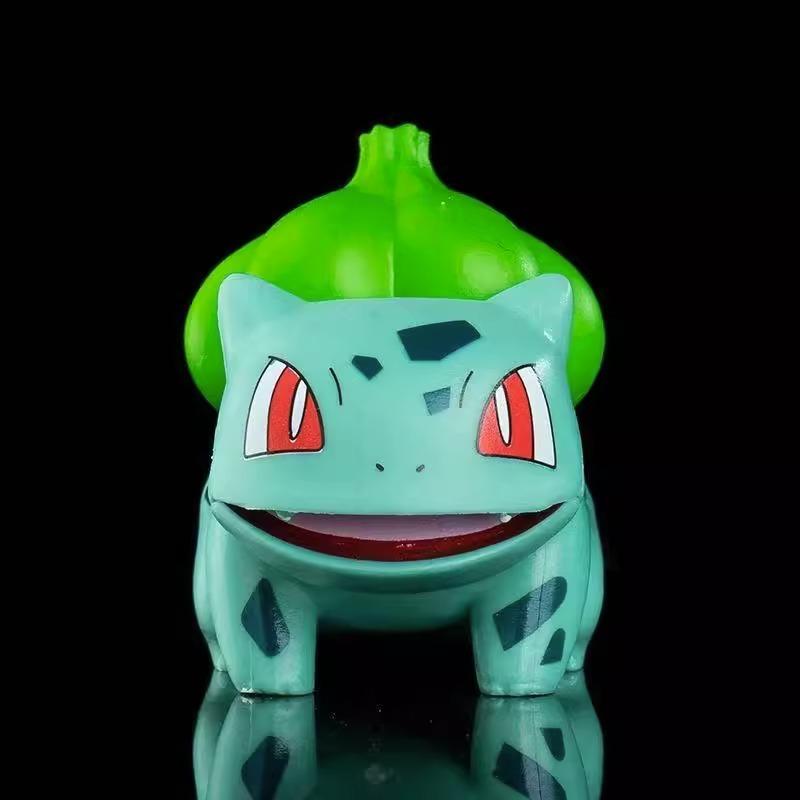 Anime Figures Pikachu Toys Model Charmander Psyduck Squirtle Jigglypuff Bulbasaur 6pcs Kawaii Collect Dolls Kids Gift