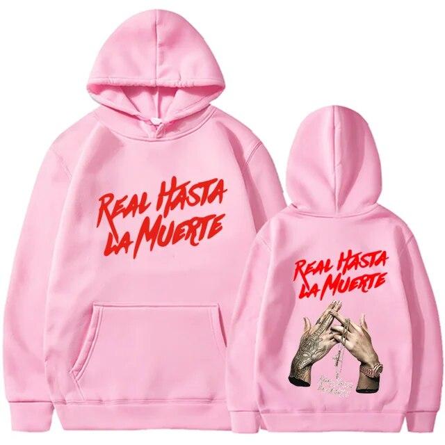 2022 NEW Printed Hoodies Sweatshirt Coat Real Hasta La Muerte casual Tracksuit Costume Unisex Women Clothing Anime Pullover Hoodie Unisex