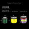 JOF X8 Braided Fishing Line 1000M 500M 300M 8 Strands MultiColor Multifilament Saltwater PE Line 20 30 40 50 60 80 100LB
