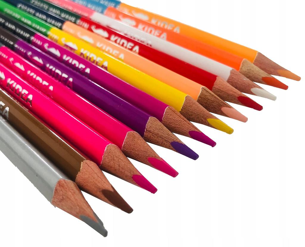 KREDKI TRÓJKĄTNE DWUSTRONNE 24 KOL. 0328