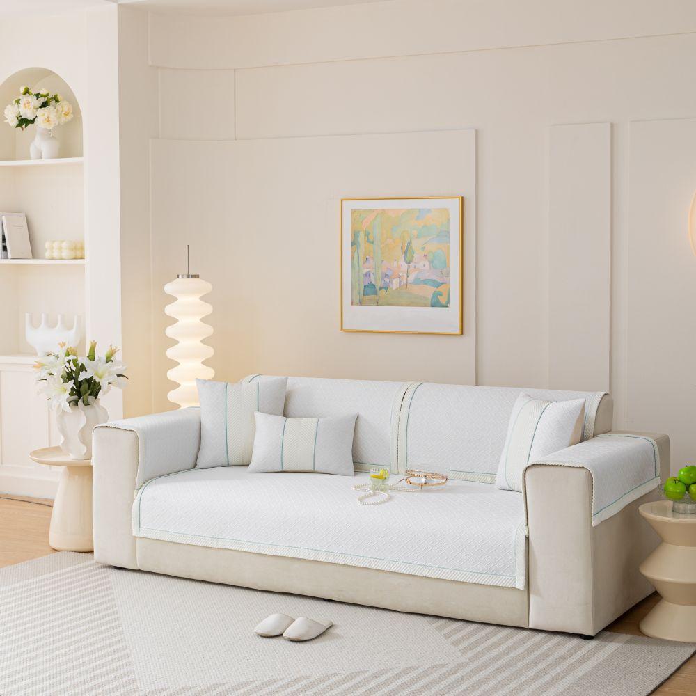 

housse de canape dangle гостиная противоскользящий чехол для дивана летний скандинавский трехместный диванный чехол для подушки чехол Funda Cojin 70X70cm 1pc белый