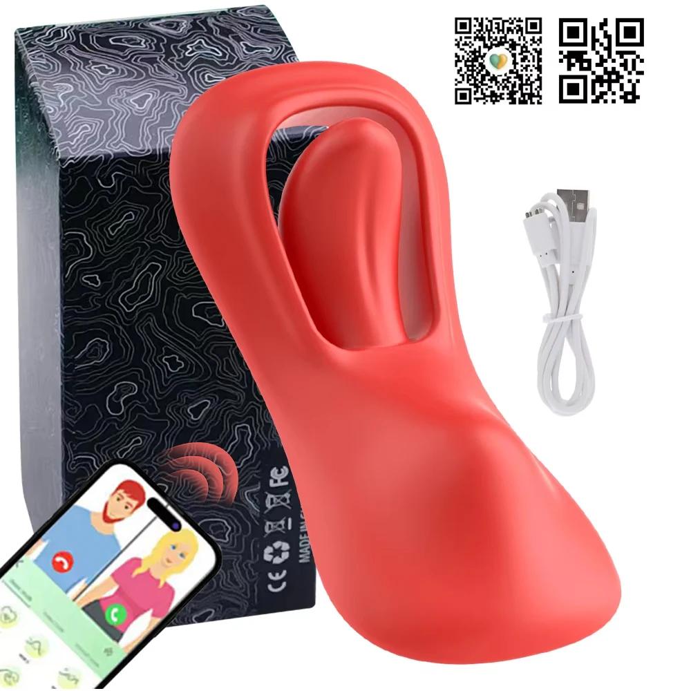 Tongue Licking Vibrator For Women Clitoral Stimulator Wearable Panties Powerful Vibrating Nipple Vagina Massager Adult Sex Toys
