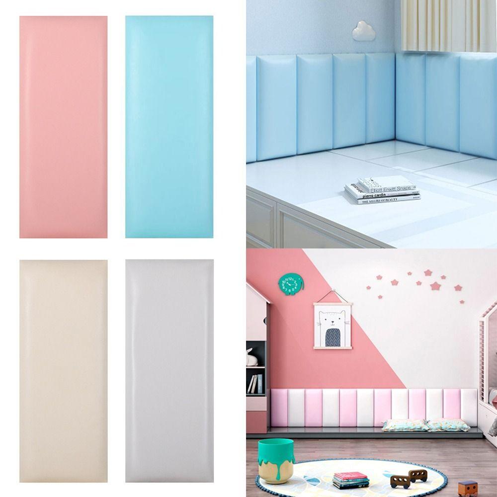Tatami 3D Wall Stickers Anti-collision Waterproof Headboard Bed Soft Bag Soft Protection Rectangular Background Wall Pad