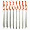 18cm Triangular Aluminum Tent Pegs Lightweight Tent Stakes with Pull Rope for Camping Canopy Outdoor Equipment