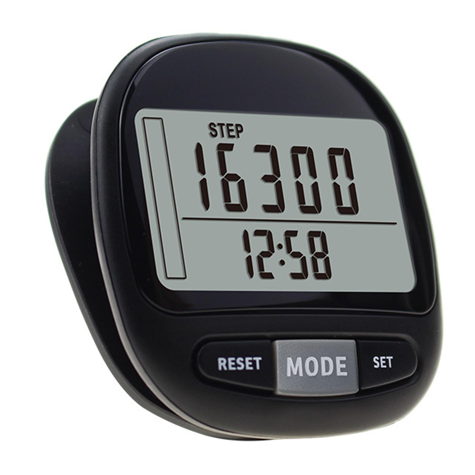 

3D Педометр Точний Лічильник Кроків з Кліпсою Великий Дисплей Точні Педометри для Кроків Милі Трекер Кроків для Ходьби