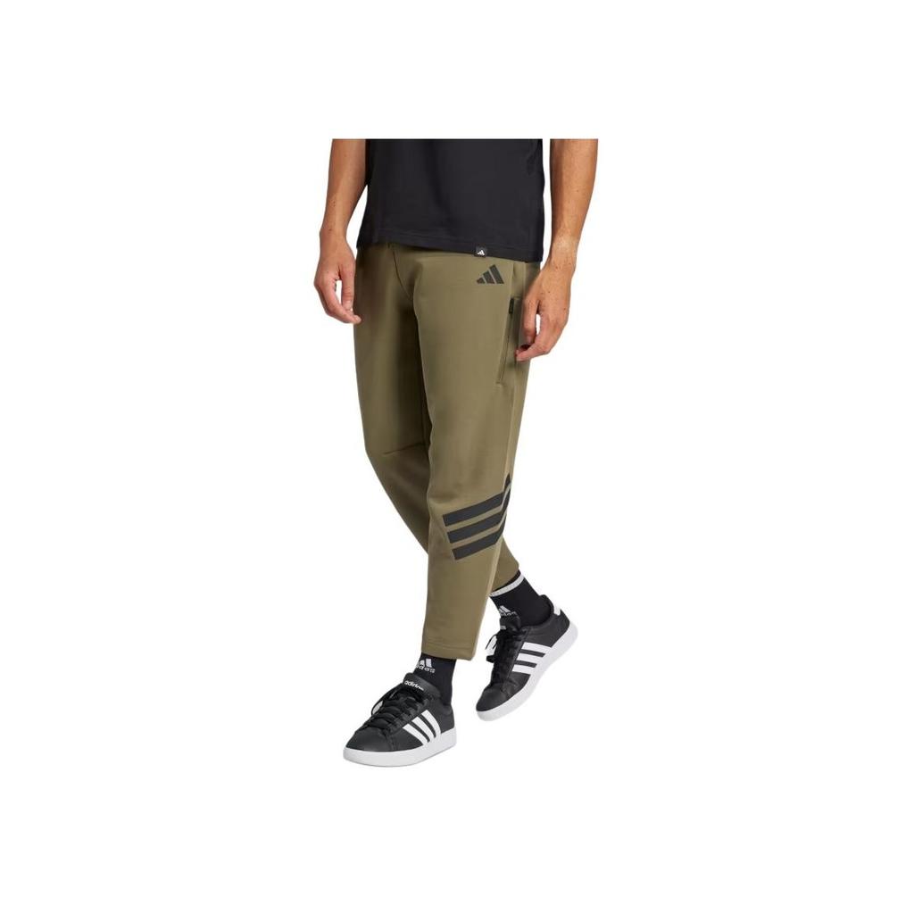 Adidas Future Icons 3-Stripes Pocket Pants Olive Strata Men Streetwear JD4891