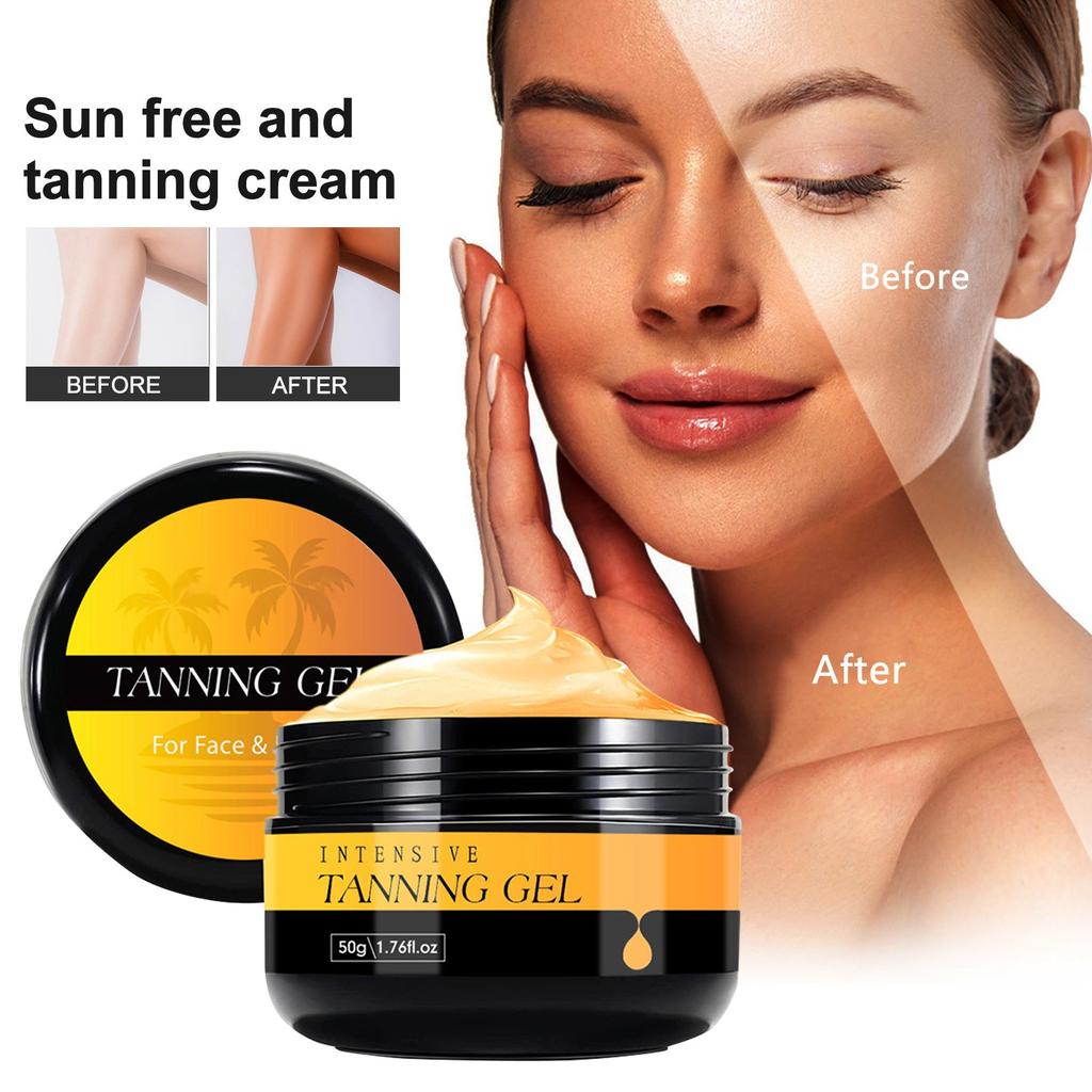 Fruity Tanning GelIntensive Tanning Gel Tanning Gel For Tanning Bed Lasting Waterproof For An Amazing Tan For Body And Face50G