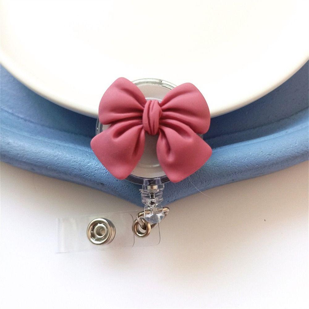 3D Flora Retractable Badge Holder Name Tag Easy Pull Buckle Nurse Badge Reel  Doctor Students