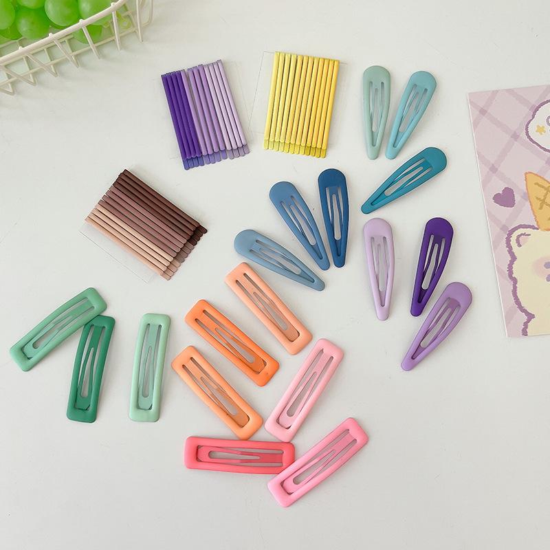 Children'S Gradual Change Of Color Simple Bb Clip Headgear Fashionable Girl One-Word Clip Side Clip Fixed Broken Hair Bangs Hairpin Card