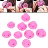 Hair Rollers No Heat Rubber Pink No Clip Hair Curlers Styling Waving Hairstyle Tool