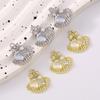 5pcs Fashion Gemstone Pearl Shell Pendants Charms for Jewelry Making Necklace Earrings Bracelet DIY Handmade Accessories