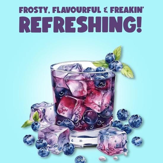 Bevzilla Blueberry Instant Iced Tea Mix - 400 Grams | Perfect For Summers| Refreshing| Premix Powder