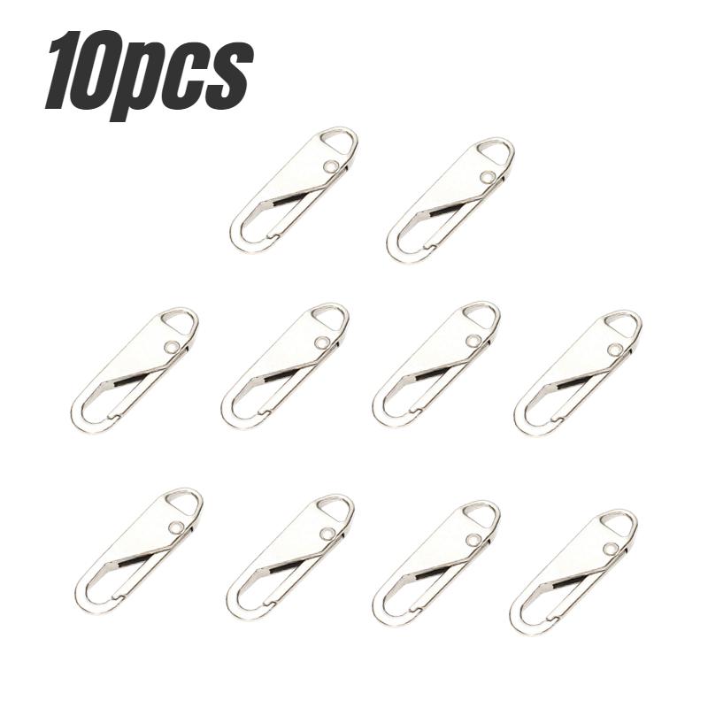 Replacement Zipper Slider Metal Zipper Pull Zipper Repair for Broken Buckle Zipper Head Zip Ends Bag Suitcase DIY Sewing Craft