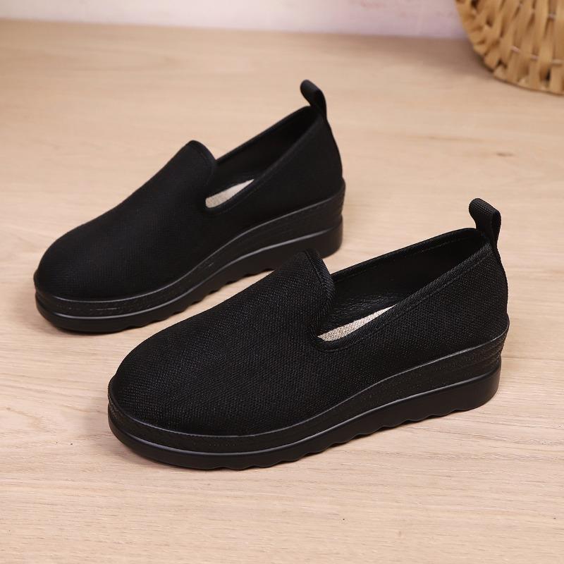 Fashion Flats Women Platform Weave Shoes 2025 Autumn New Fashion Mules Shoes Classical Casual Sneakers Walking Comfortable Zapatillas