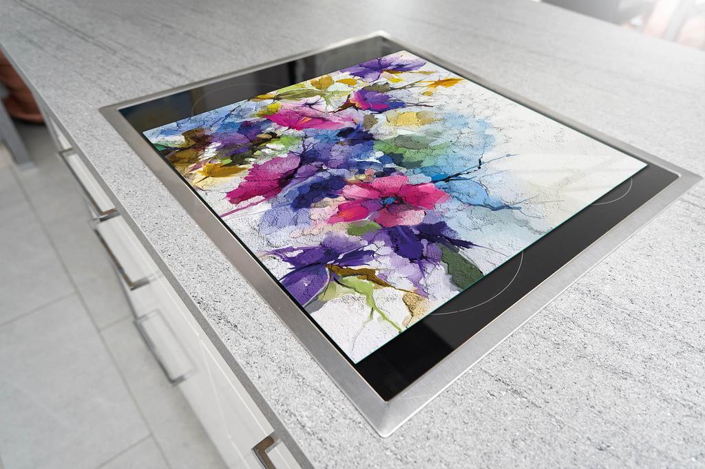 GLASSCHNEIDEBRETT 52x40 BLUMEN