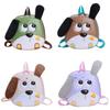 Childrens Cute Dog Hard Shell Backpack Fabric Embroidered Details Use School