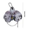 Delicate Flower Shaped Keychain Ergonomic Plastic Construction Fashionable Bag Accessory