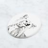 Chinese Crested Dog, Puff - Commemorative Plaque with a Photo of a Dog, Tombstone with a Print, Personalized Oval Plaque from the Art-Dog Brand