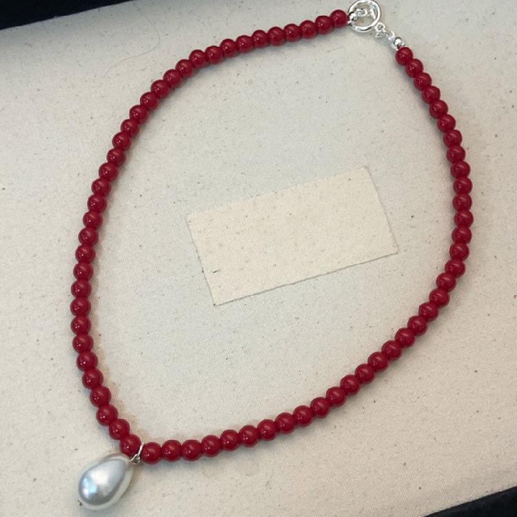 Perlenanhänger Perlenkette Böhmischer Stil Choker Farbiger Choker Schmuck