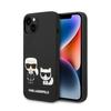 Karl Lagerfeld Liquid Silicone Karl & Choupette Magsafe - Etui Iphone 14 Plus (Czarny)