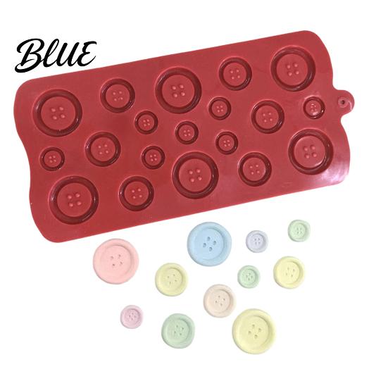 Flexible Crafting Molds Button Silicone Mold, Food Grade Non Stick Chocolate Candy Making Casting Easy Release Mold Tray, for DIY Baking And Projects