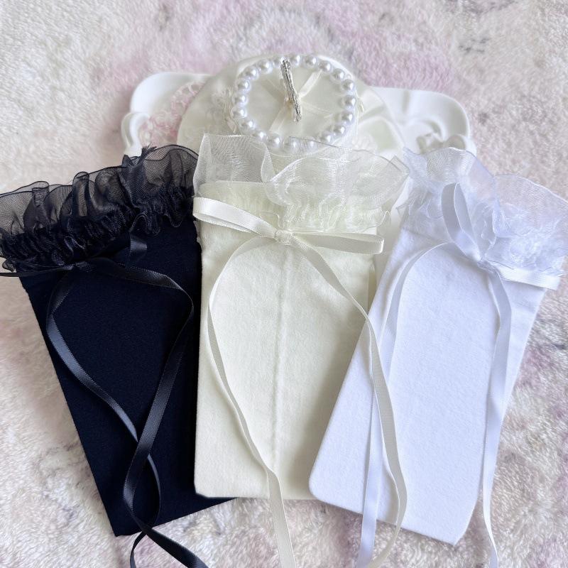 Fungus Edge Bow Knee Socks