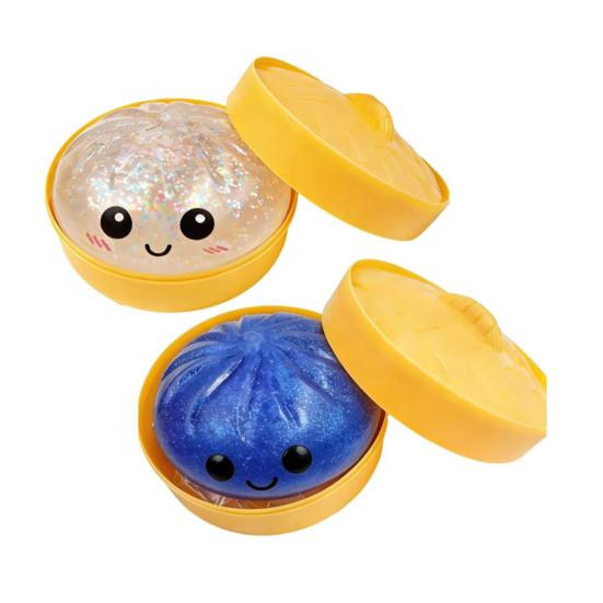 Steamed Bun Squeeze Toy Soft TPR Fidget Toys Sensory Stress Reliever Cute Slow-Rising