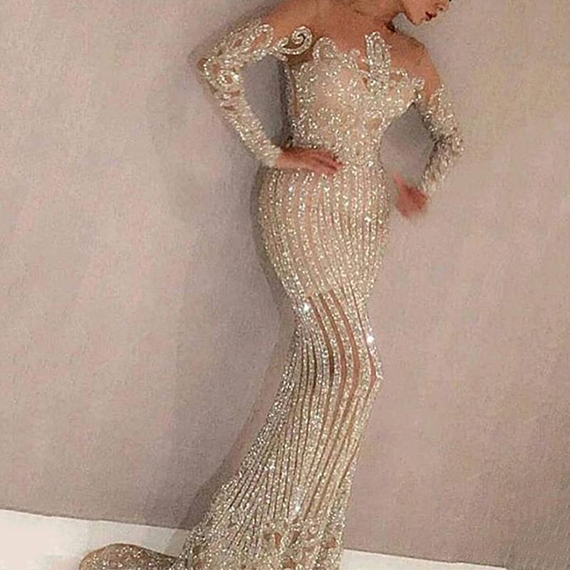 2025 Mid-Waist Gold Sequin Slimming Dress - Spring/Summer Collection