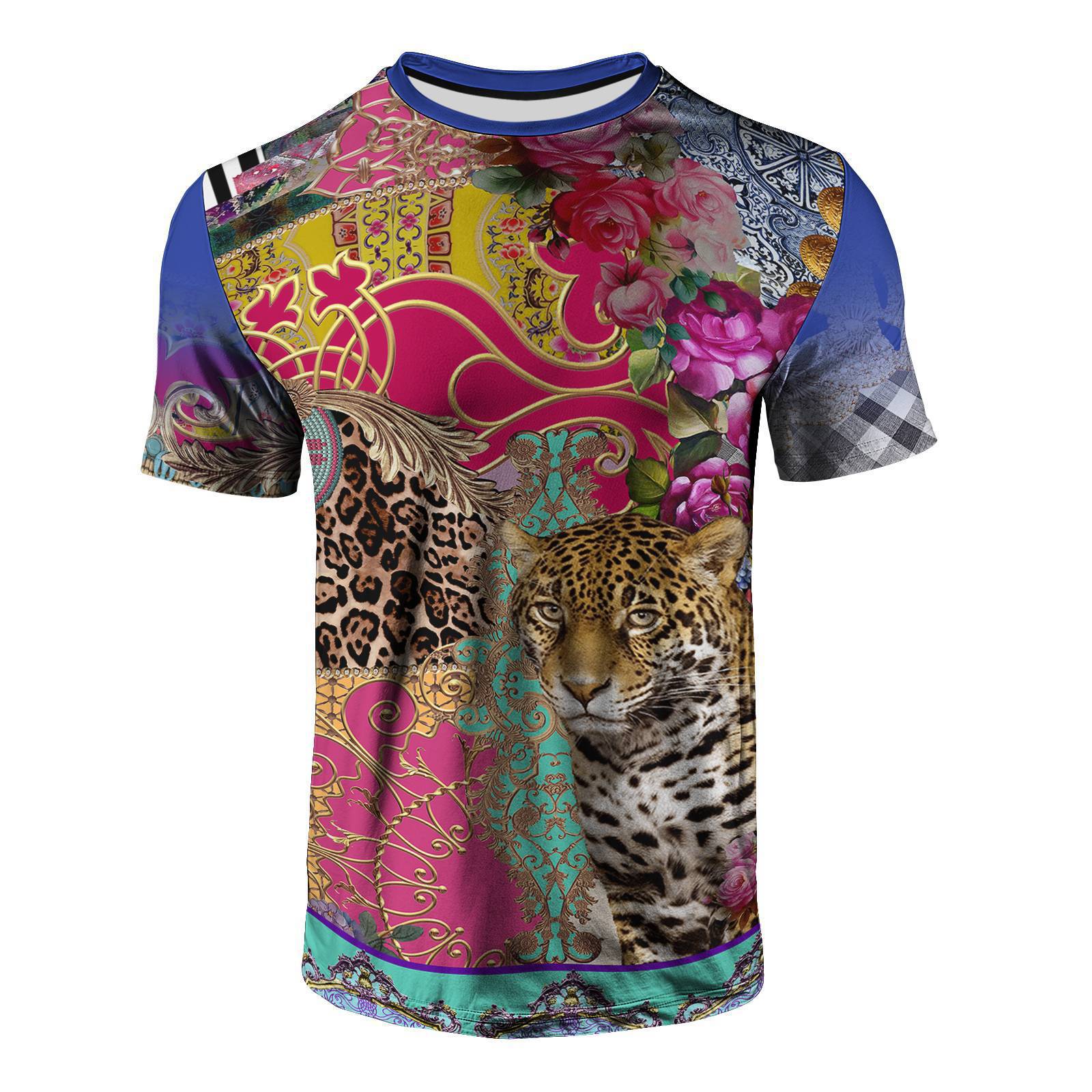 

Мужская летняя футболка с круглым вырезом и коротким рукавом с 3D-принтом, повседневные дышащие топы M