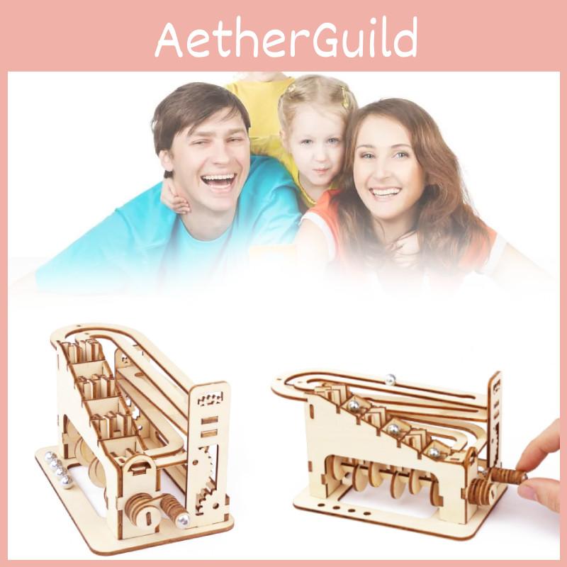 Wooden 3d Puzzle Roller Coaster Toy For Creative Mindful Play And Imaginative Learning