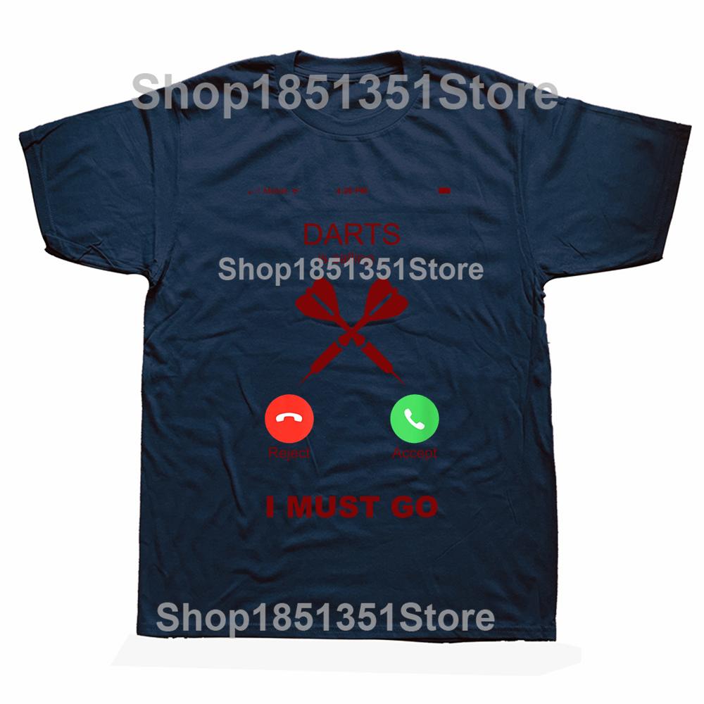 Funny Darts Is Calling T Shirts Graphic Cotton Streetwear Short Sleeve ONeck Harajuku Hip Hop Arrows Tshirt Mens Clothing