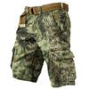 Men's Summer Loose Casual Camouflage Work Shorts, Large-sized Multi-pocket Mid-length Pants Without A Belt