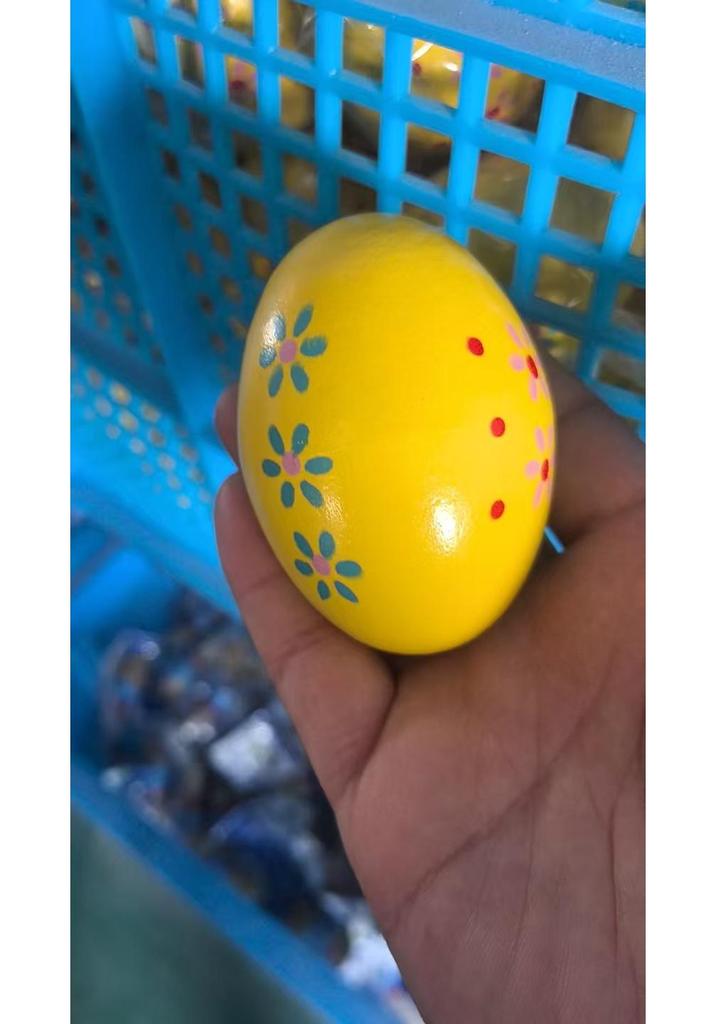 Kindergarten Percussion: Raw Wood Egg Shakers - Children's Musical Rattle Instruments