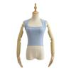 2023 Summer Square Neck Bodycon Cashmere-Texture Women's Slimming Vest