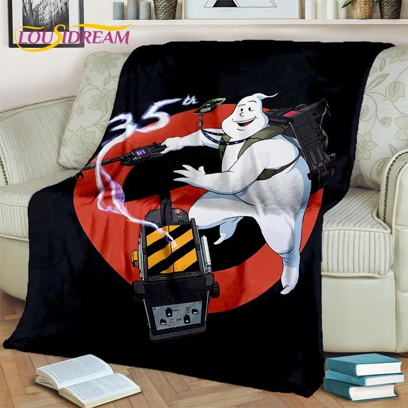 G-Ghostbusters Cartoon-Film-Decke, weiche Flanell-Überwurfdecke für Zuhause, Schlafzimmer, Bett, Sofa, Picknick, Büro, Wandern, Freizeit, Nickerchen, Geschenk