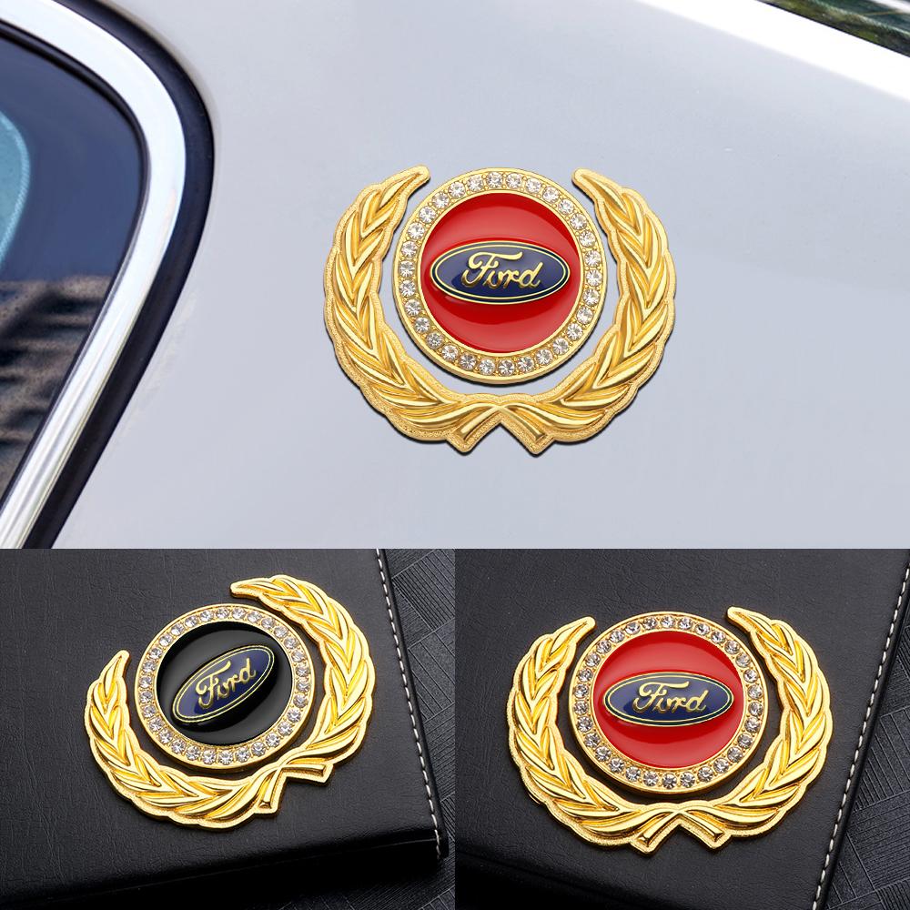 1PCS Car Metal Badge Sticker Body Trunk Decoration For Ford Mustang S-Max C-Max B-Max ST Racing Mondeo Kuga Escort Falcon Tierra