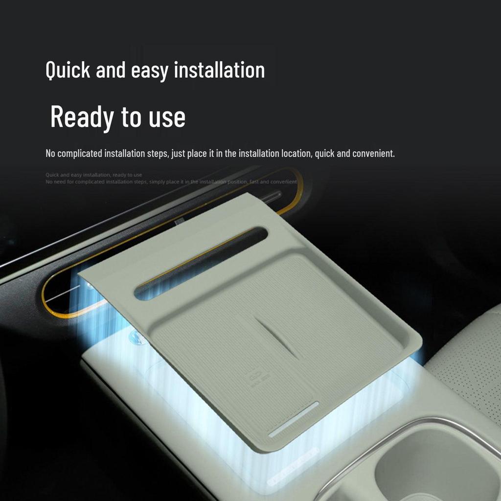 Chery QQ3 EV Silicone Wireless Charging Pad - Compatible with 26 Models, Center Console Phone Pad Accessory for Interior Decoration