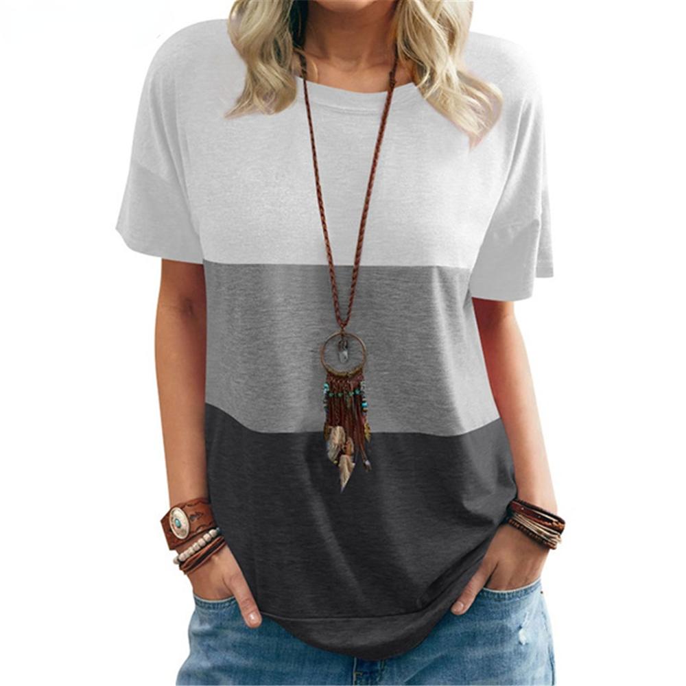 Oversized Top Summer Round Neck T-Shirt Casual Pullover 3D Printing Short Sleeve Women's Fashion Clothing Simple Style Tee Shirt