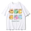 MINISO Pokémon Short-sleeved T-shirt for Men and Women Pikachu Clothes Loose and Comfortable Versatile Hot-selling Top