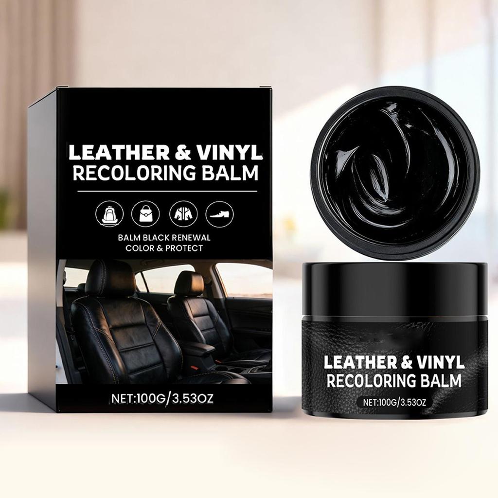 Leather Scratch Repair Balm 100g Filling & Conditioning Cream With Sponge Leather Care For Furniture Car Seats Couch Bags Jacket