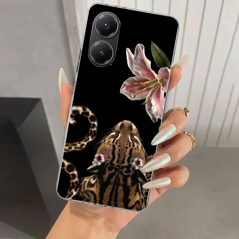 Pink Leopard Print Phone Case for Xiaomi Poco X5 X6 X7 Pro F7 Ultra M7 Redmi 15 15C 13 13C 12 12C 10 10A 10C 9 9A 9C 9T Shell Po
