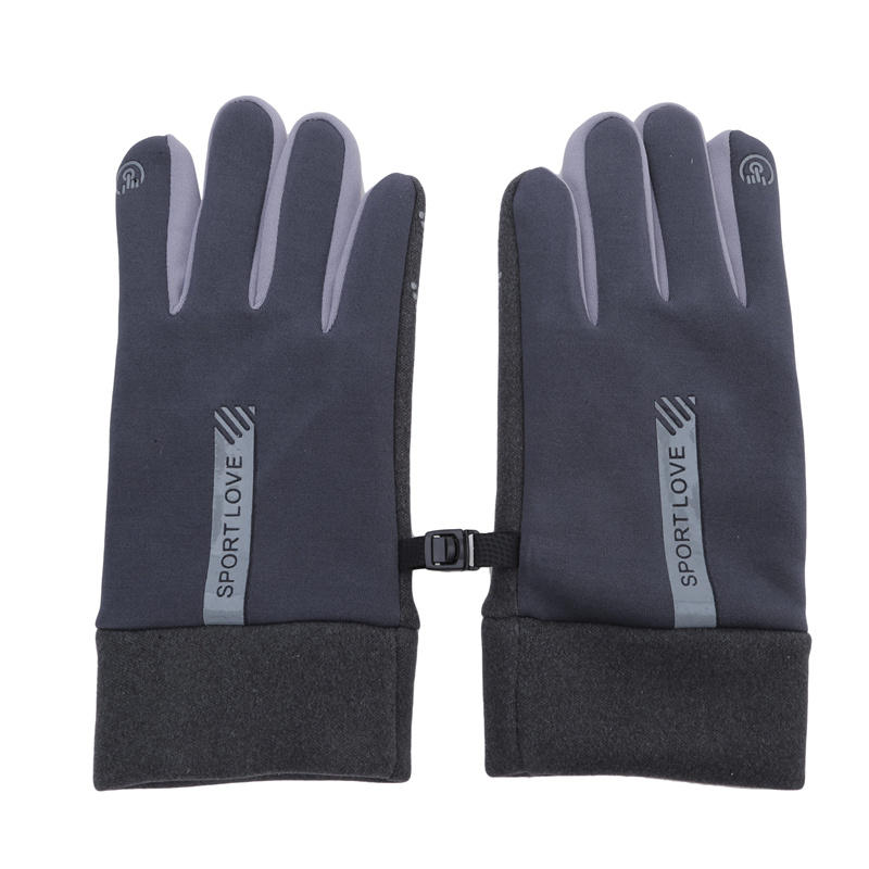 Winter Gloves For Men And Women With Fleece Windproof Warm Touch Screen Anti Slip Outdoor Sports Cycling Gloves
