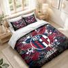 Bedding Set 1 Duvet Cover 2 Pillowcases Bologna FC Print Bedroom Home Decoration